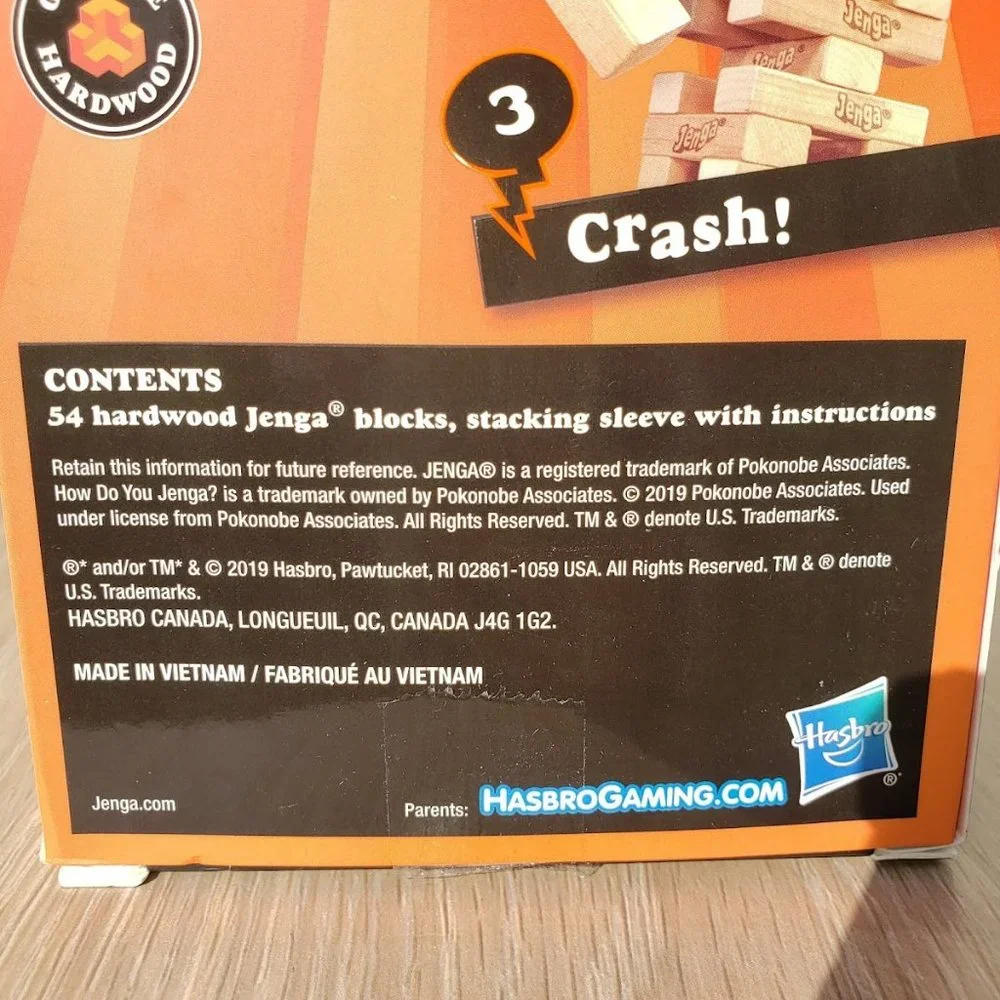 NEW Jenga tower wooden blocks game board game original New Easter Basket Gift